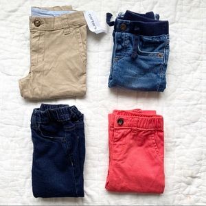NWOT 4 pack Boys 12 mos jeans & khakis